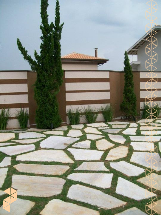 Pisos e Caminhos para seu Jardim 15 pisante de jardim sao tome caco irregular piso de pedra curitiba sao paulo