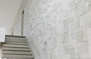 Revestimento com Pedras 4 rs028 parede de escada de mosaico sao tome branca 5x5 5x10 10x10 370x240 1