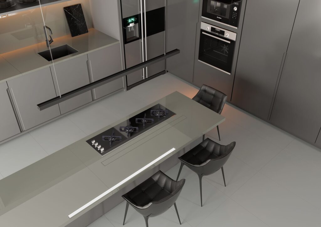 Porcelanatos para Bancadas: Dúvidas e Cuidados 4 porcelanato puro 15 bancada de porcelanato com cooktop